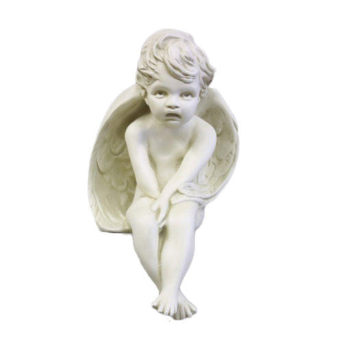 Meditation Cherub 15 Medium Garden Angel Statue - XoticBrands Home Decor
