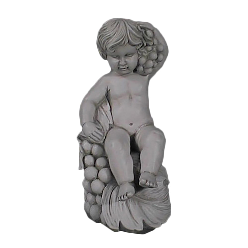 Child With Grapes 13 (Onel) -  Children Classical  Sculpture - XoticBrands Home Decor