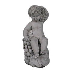 Child With Grapes 13 (Onel) -  Children Classical  Sculpture - XoticBrands Home Decor