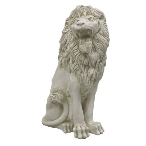 Sitting Lion De Bagni Delucca Garden Animal Statue - XoticBrands Home Decor
