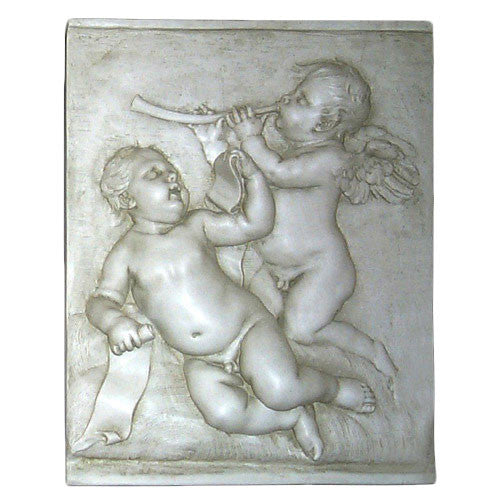 Cupids With Horn Garden Angel Statue - XoticBrands Home Decor