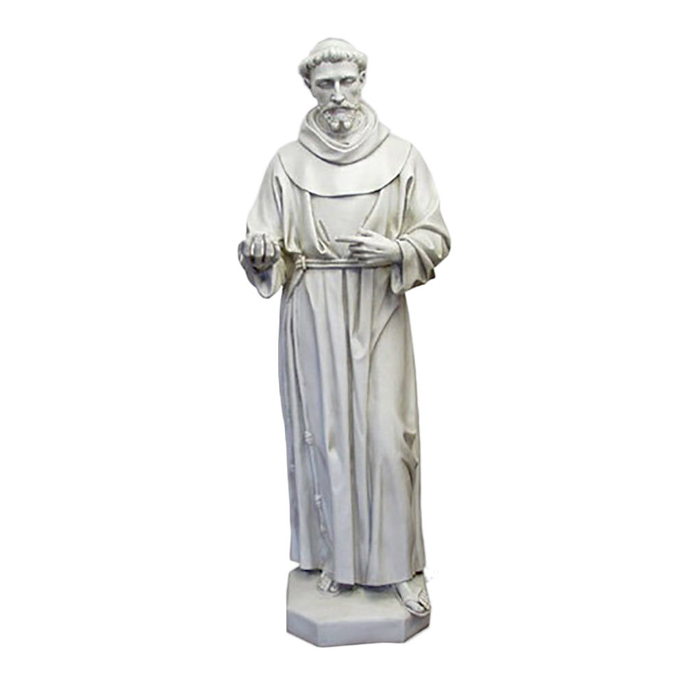 Saint Francis-Life Size 74 Large Religious Sculpture - XoticBrands Home Decor