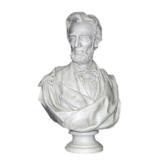 Lincoln Bust Draped Beard 34 -  Famous Americans Busts - XoticBrands Home Decor