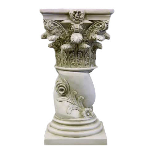 29" H Twisted Rose Pedestal - Architectural   Columns - XoticBrands Home Decor