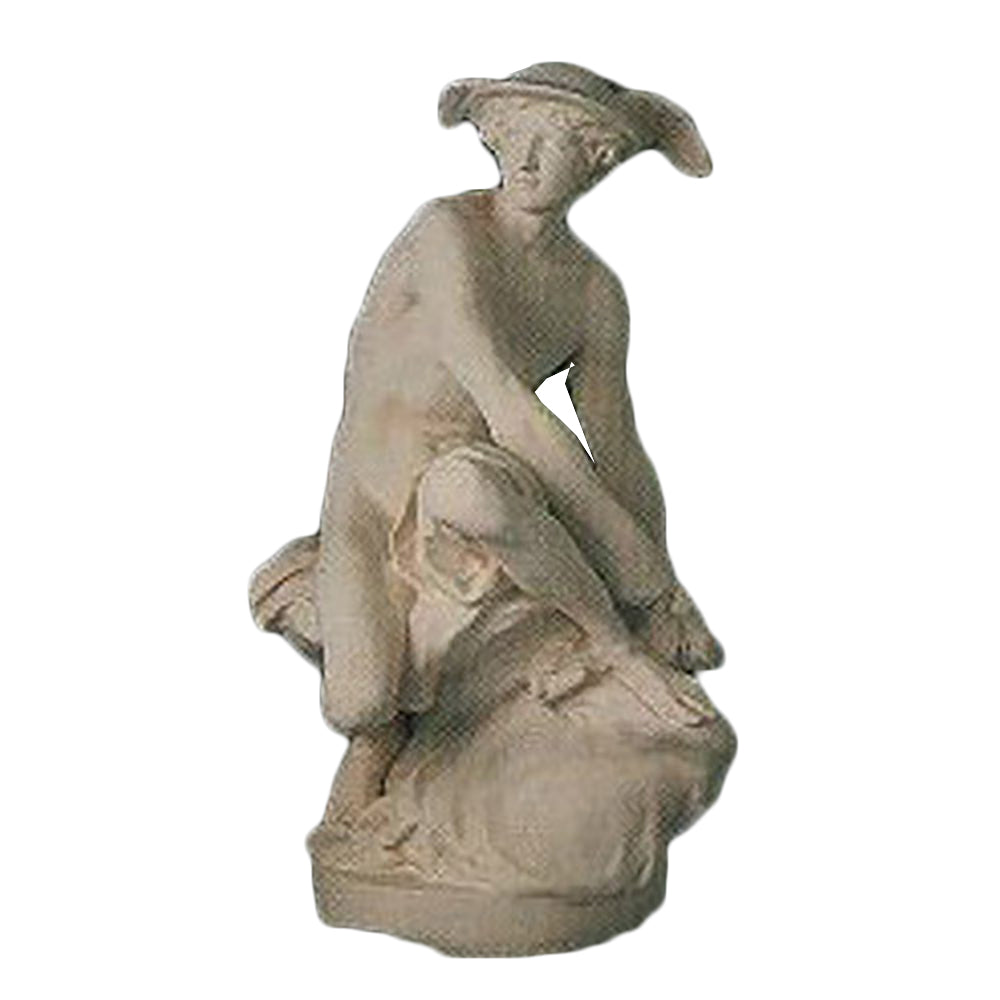 Sitting Mercury -  Greek & Roman Classical  Sculpture - XoticBrands Home Decor