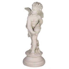 Cupid With Shell 24 Garden Angel Statue - XoticBrands Home Decor