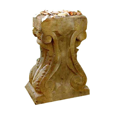 Stone Table Base 29 - Pedestal Sculpture - XoticBrands Home Decor
