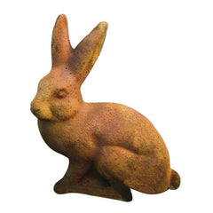 Rabbit With Upright Ears 9 Garden Animal Statue - XoticBrands Home Decor
