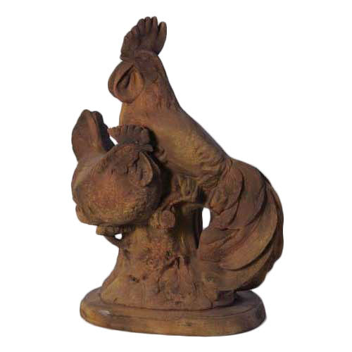 Guarding Roosters Garden Animal Statue - XoticBrands Home Decor
