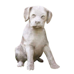 Lab Puppy 13.5 Garden Animal Statue - XoticBrands Home Decor
