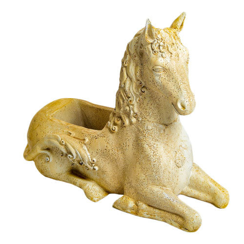 Enchanting Fantasy Horse Planter Exquisite Garden Animal Statue and