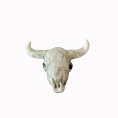 Cow Skull Tiny Garden Animal Statue - XoticBrands Home Decor