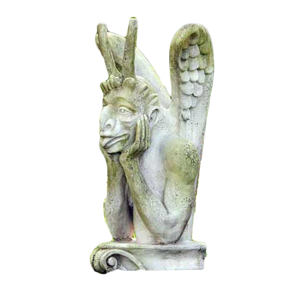 Le Colossal Spitting 27 Gargoyle Sculpture - XoticBrands Home Decor