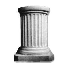 Short Fluted Pedestal 18 - Architectural   Columns - XoticBrands Home Decor