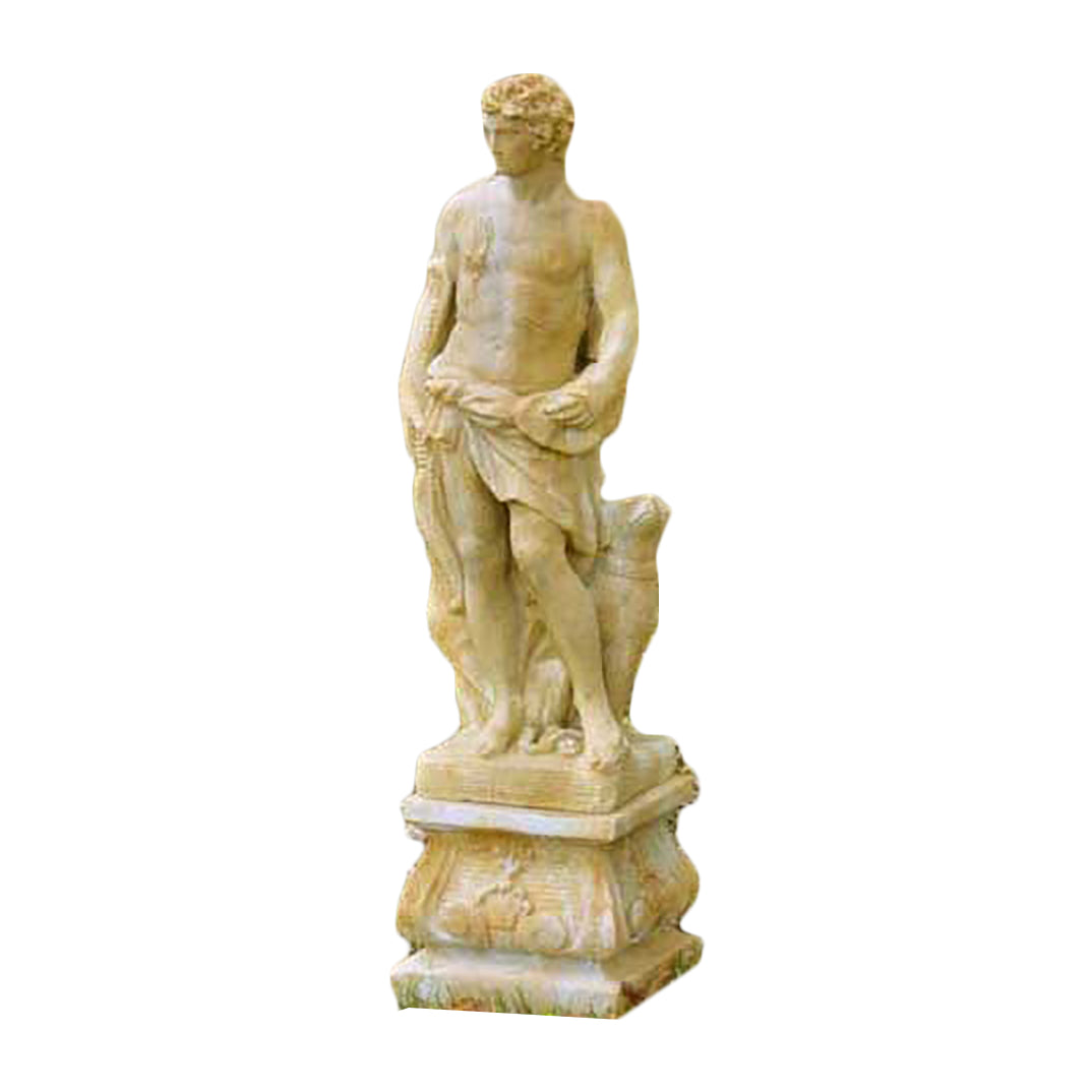 Apollo Of Hunt With Dog 43 -  Large Classical  Sculpture - XoticBrands Home Decor