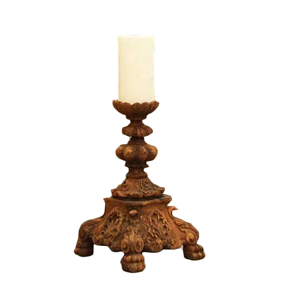 Baroque Candleholder-Short13 Garden Display - XoticBrands Home Decor