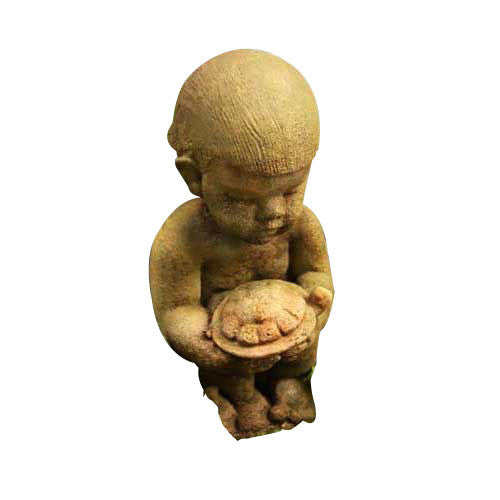 Anton And His Turtle 12 Cppr Garden Animal Statue - XoticBrands Home Decor