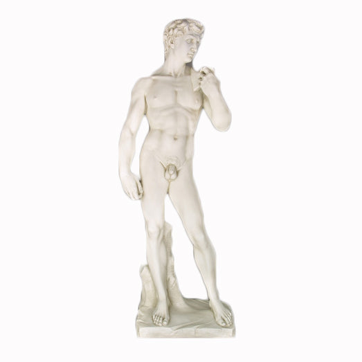 David Standing 44 -  Michelangelo Classical  Sculpture - XoticBrands Home Decor