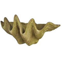 Clam Shell Planter 9 H Garden Animal Statue - XoticBrands Home Decor