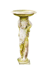 Cherub Mio Birdbath 48 Garden Angel Statue - XoticBrands Home Decor