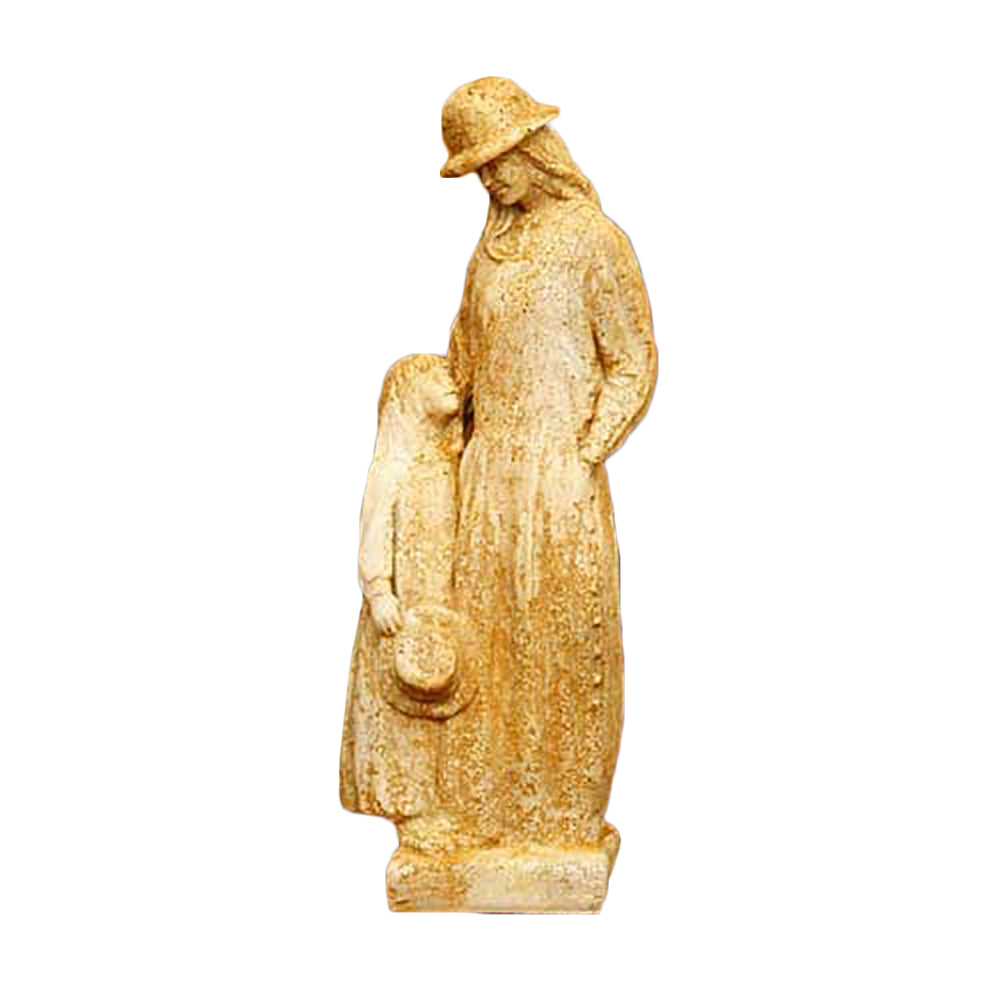 Girl Talk 18 -  Children Classical  Sculpture - XoticBrands Home Decor