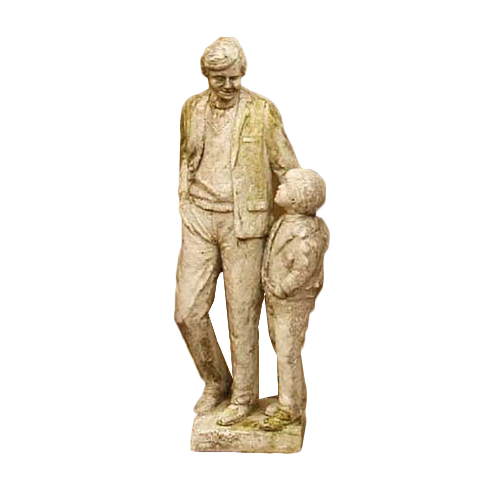 Man To Man 19.5 -  Children Classical  Sculpture - XoticBrands Home Decor