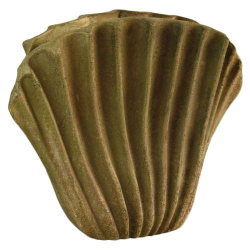Wavey Fan Shell 16 Garden Animal Statue - XoticBrands Home Decor