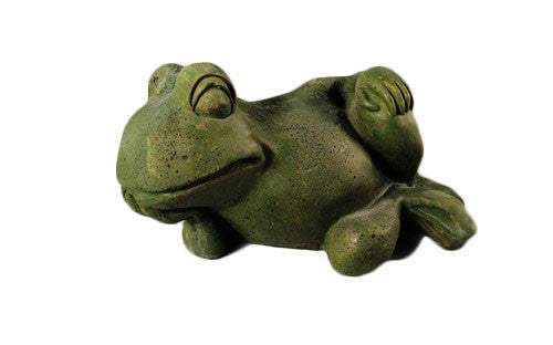 Gossip Frog 6.5 Garden Animal Statue - XoticBrands Home Decor