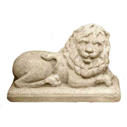 Hallie Lion Right 7.5 Garden Animal Statue - XoticBrands Home Decor