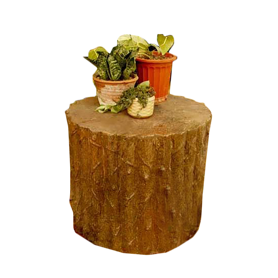 Stump Stool 17 -  Asian/Eastern Display - XoticBrands Home Decor