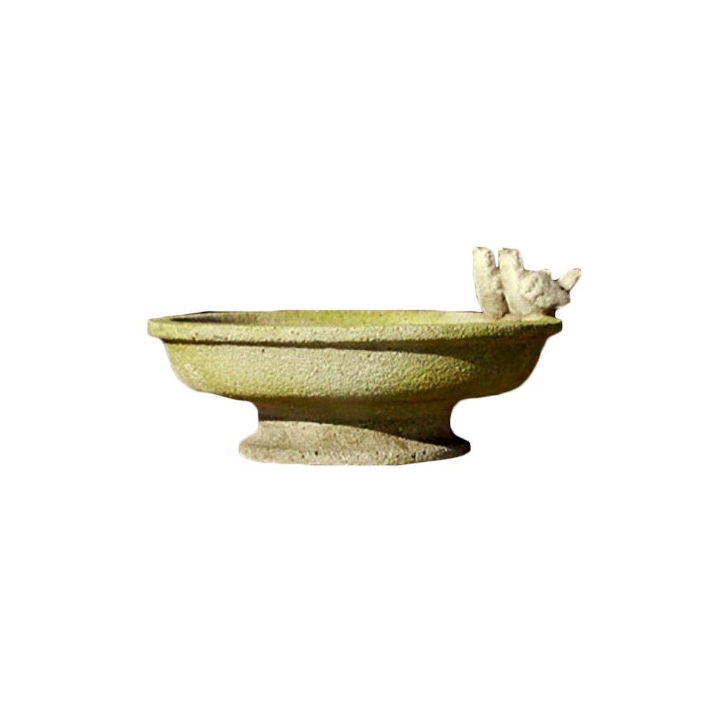 Finch Bird Bath 6In Garden Display - XoticBrands Home Decor