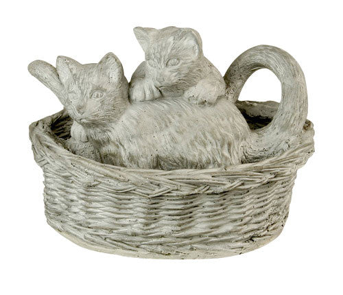 Kittens At Play 8 Garden Animal Statue - XoticBrands Home Decor
