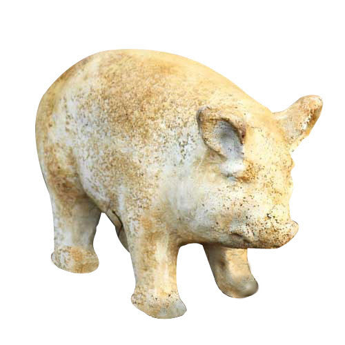Baby Porker Pig 8 Garden Animal Statue - XoticBrands Home Decor