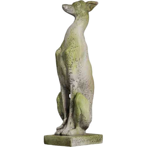 Whippet Dog On Base 30 Garden Animal Statue - XoticBrands Home Decor