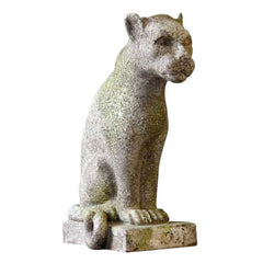 Sitting Panther 22 Garden Animal Statue - XoticBrands Home Decor