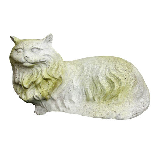 Fluffy Cat Garden Animal Statue - XoticBrands Home Decor