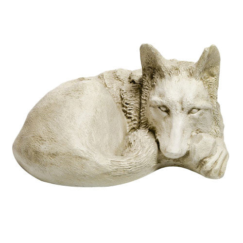 Curled Up Shepherd Dog Garden Animal Statue - XoticBrands Home Decor