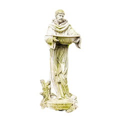Saint Francis With Bowl Garden Display - XoticBrands Home Decor