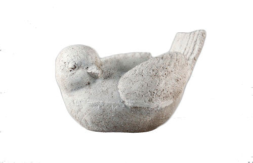 Left Looking Bird Planter Garden Animal Statue - XoticBrands Home Decor