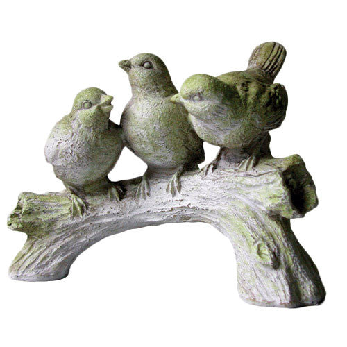 Three Singing Birds Garden Animal Statue - XoticBrands Home Decor
