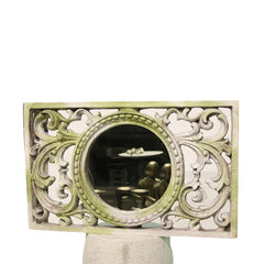 Scroll Work Frame With Mirror Garden Display - XoticBrands Home Decor