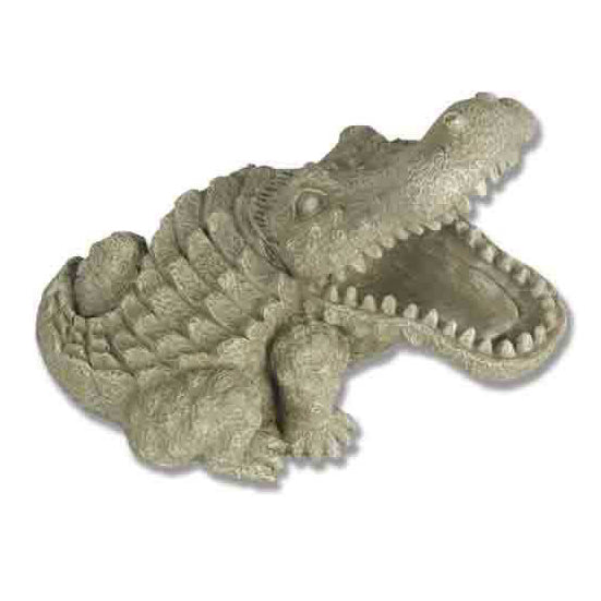 Gator Short Garden Animal Statue - XoticBrands Home Decor