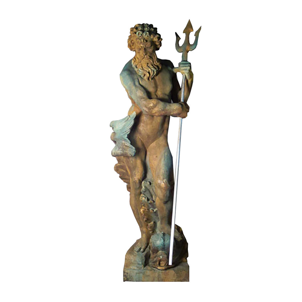 Neptune With Trident 65 -  Large Classical  Sculpture - XoticBrands Home Decor