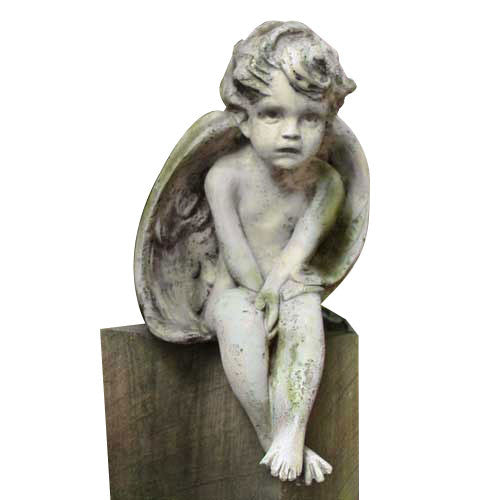 Meditation Cherub Small 12 Garden Angel Statue - XoticBrands Home Decor