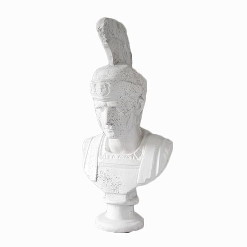 Roman Soldier with Helmet -  Greek & Roman Busts - XoticBrands Home Decor