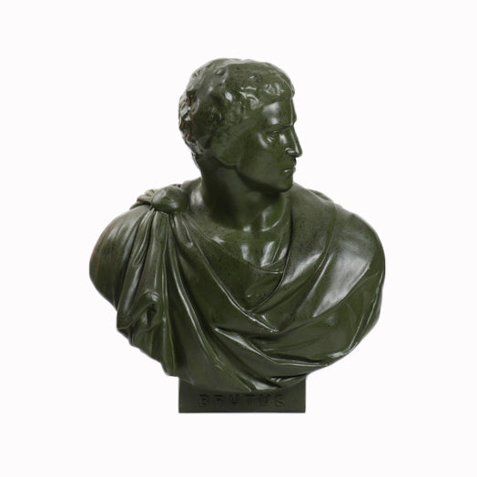 Brutus Robed Bust 33 -  Greek & Roman Busts - XoticBrands Home Decor