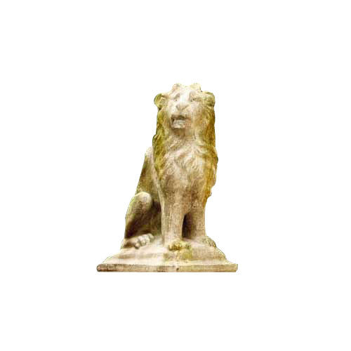 Sitting Lion Right 24 Garden Animal Statue - XoticBrands Home Decor