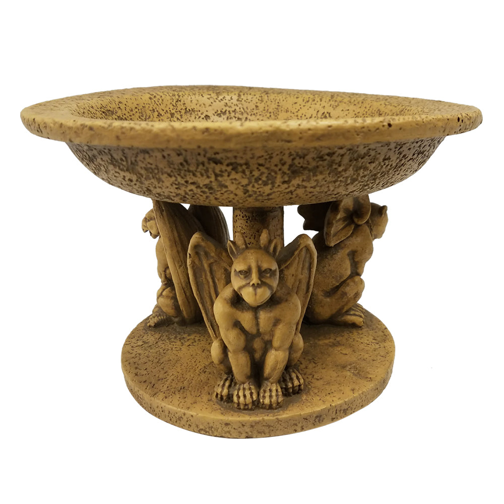 Kujunid, Rekirmom, And Arajim - Triplet Gargoyle Decorative Bowl Sculpture - XoticBrands Home Decor