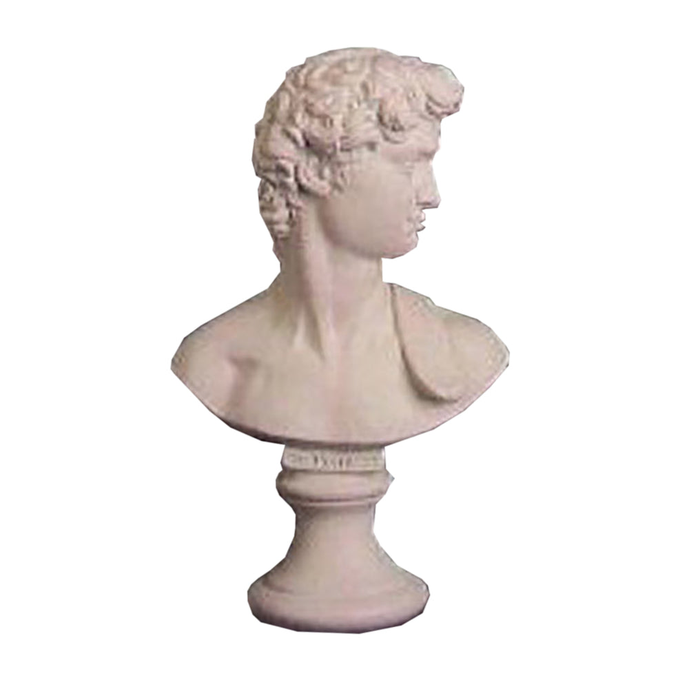 David Bust 15"H -  Greek & Roman Busts - XoticBrands Home Decor