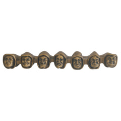 Seven Expressions Joy, Surprise, Contempt, Sadness, Anger, Disgust And Fear Medieval Wall Statue - Bronze - XoticBrands Home Decor